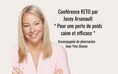 CONFÉRENCES KETO avec Josey Arsenault